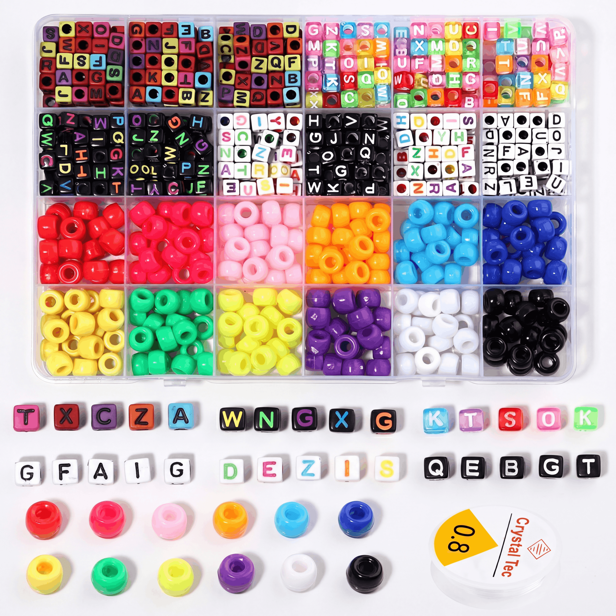 1000pc Kandi Bracelet Making Kit - Rave Essentials Co.