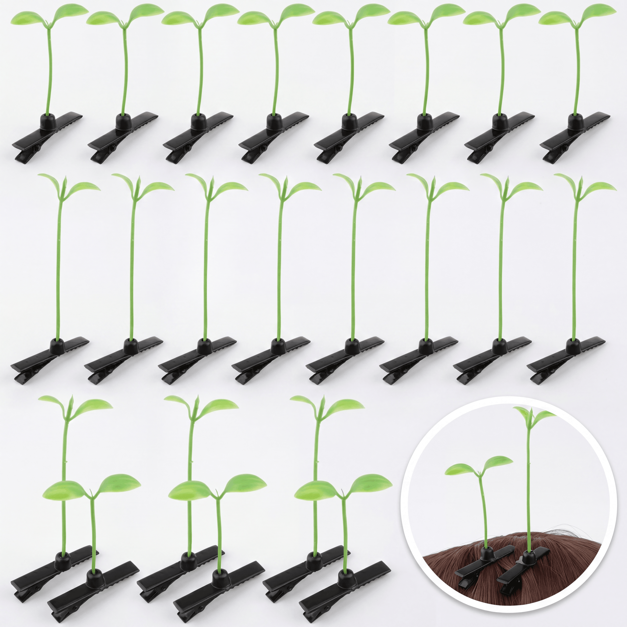 50pc Mega Pack Sprout Hair Clips - Rave Essentials Co.