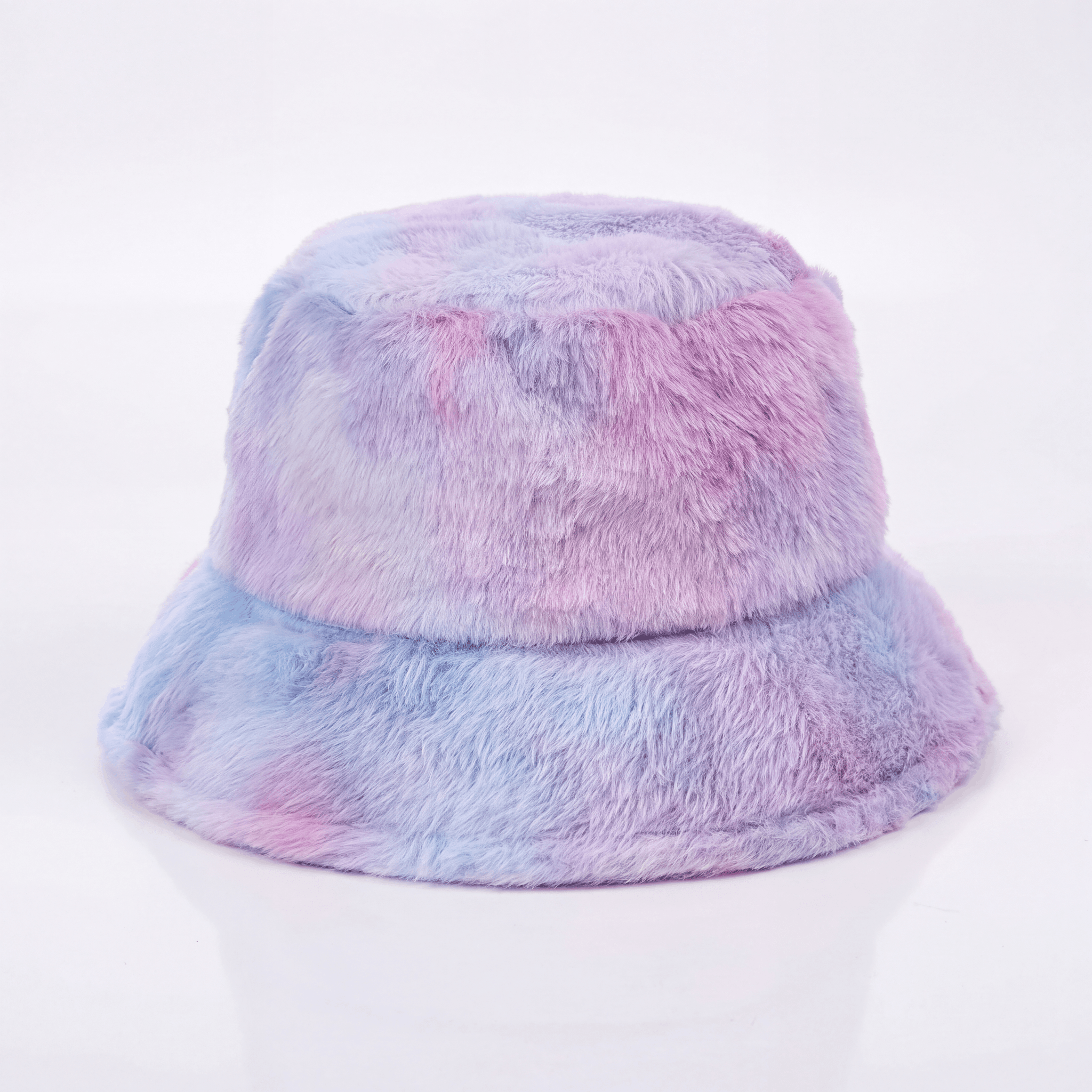 Adjustable Fluffy Tie Dye Bucket Hat - Rave Essentials Co.