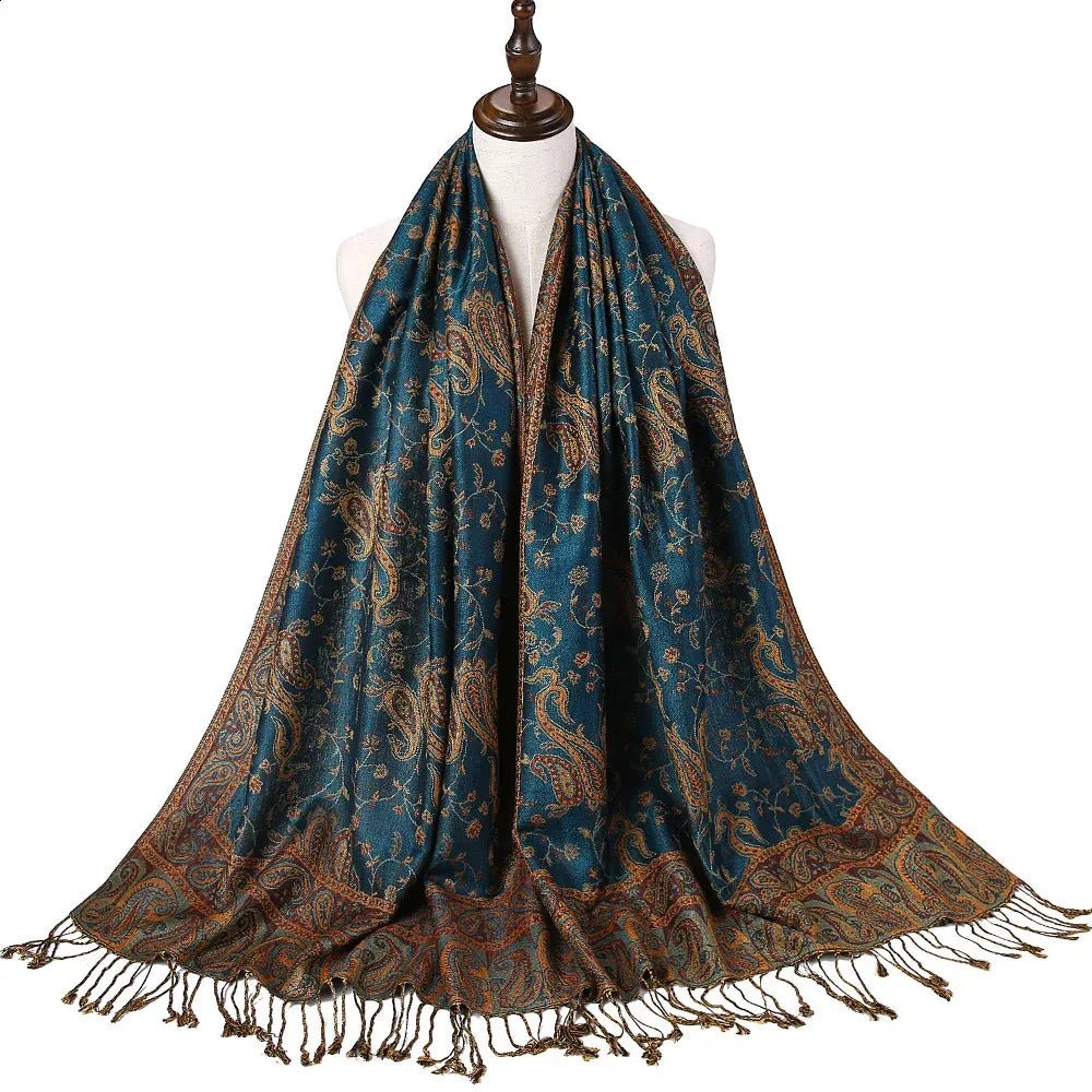 Deluxe Lightweight Paisley Pashmina - Rave Essentials Co.