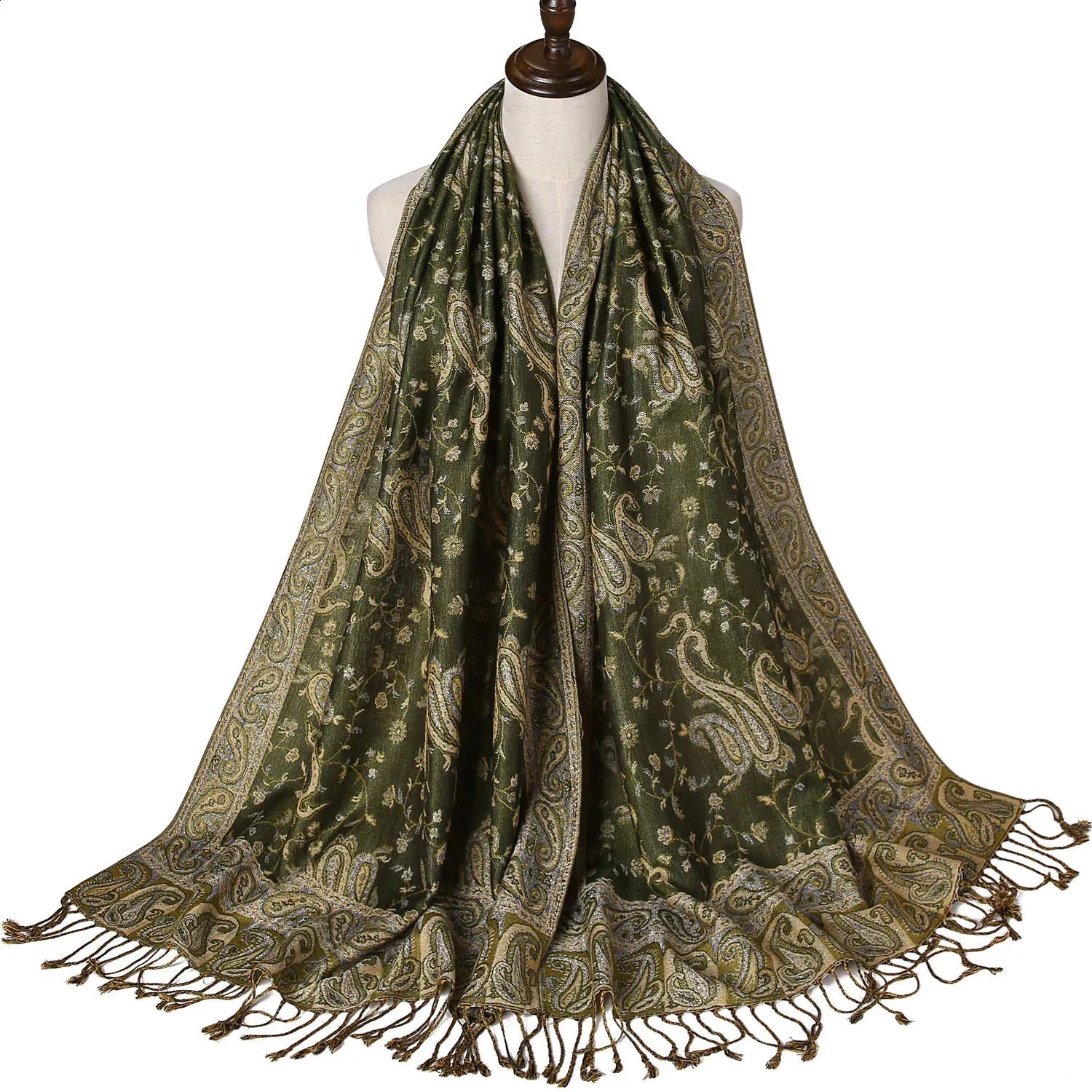 Deluxe Lightweight Paisley Pashmina - Rave Essentials Co.