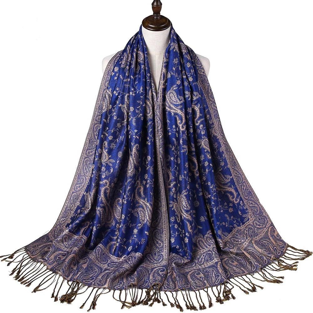 Deluxe Lightweight Paisley Pashmina - Rave Essentials Co.
