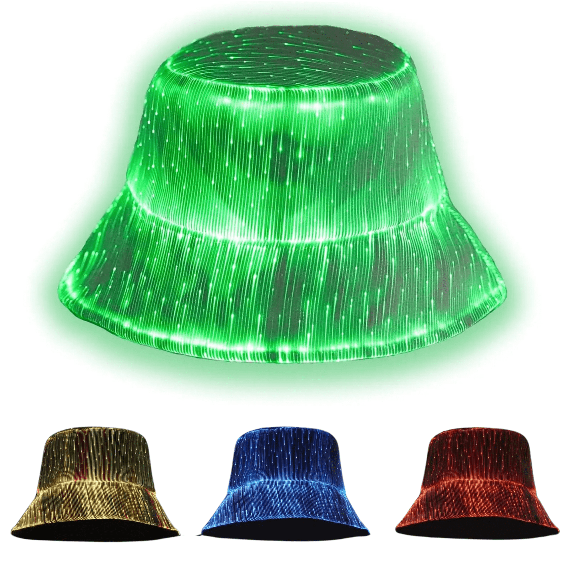 Full Color Changing LED Bucket Hat - Rave Essentials Co.