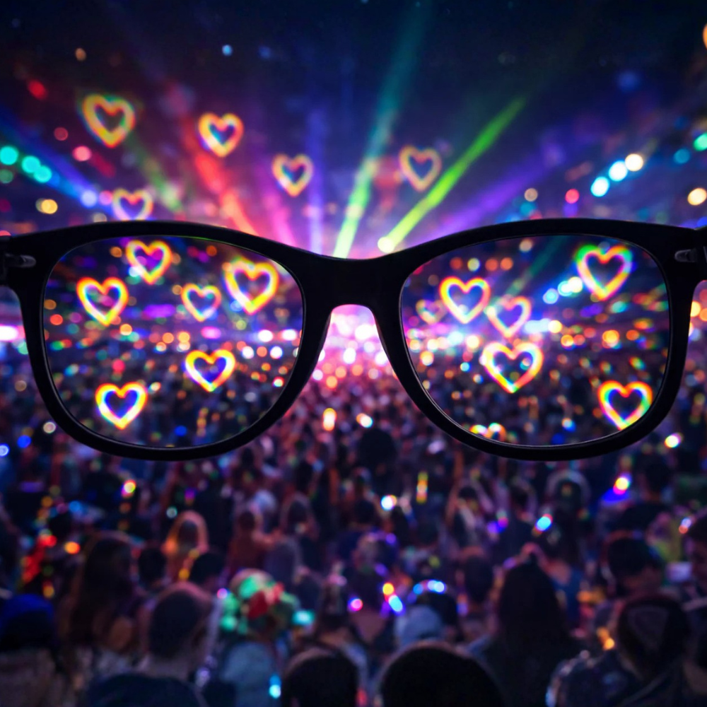 Heart FX Diffraction Sunglasses - Rave Essentials Co.