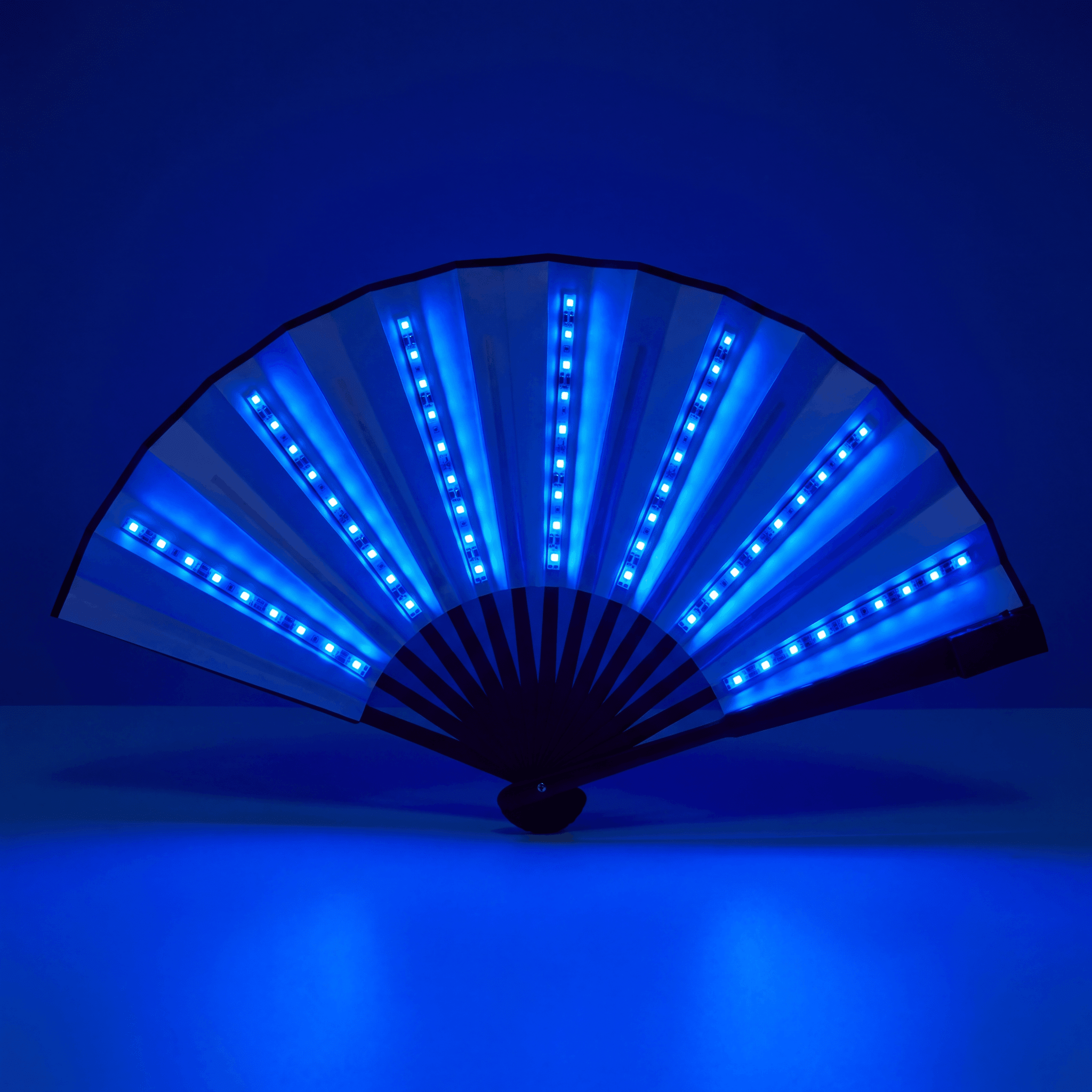 Lightweight Single Color LED Rave Fan - Rave Essentials Co.