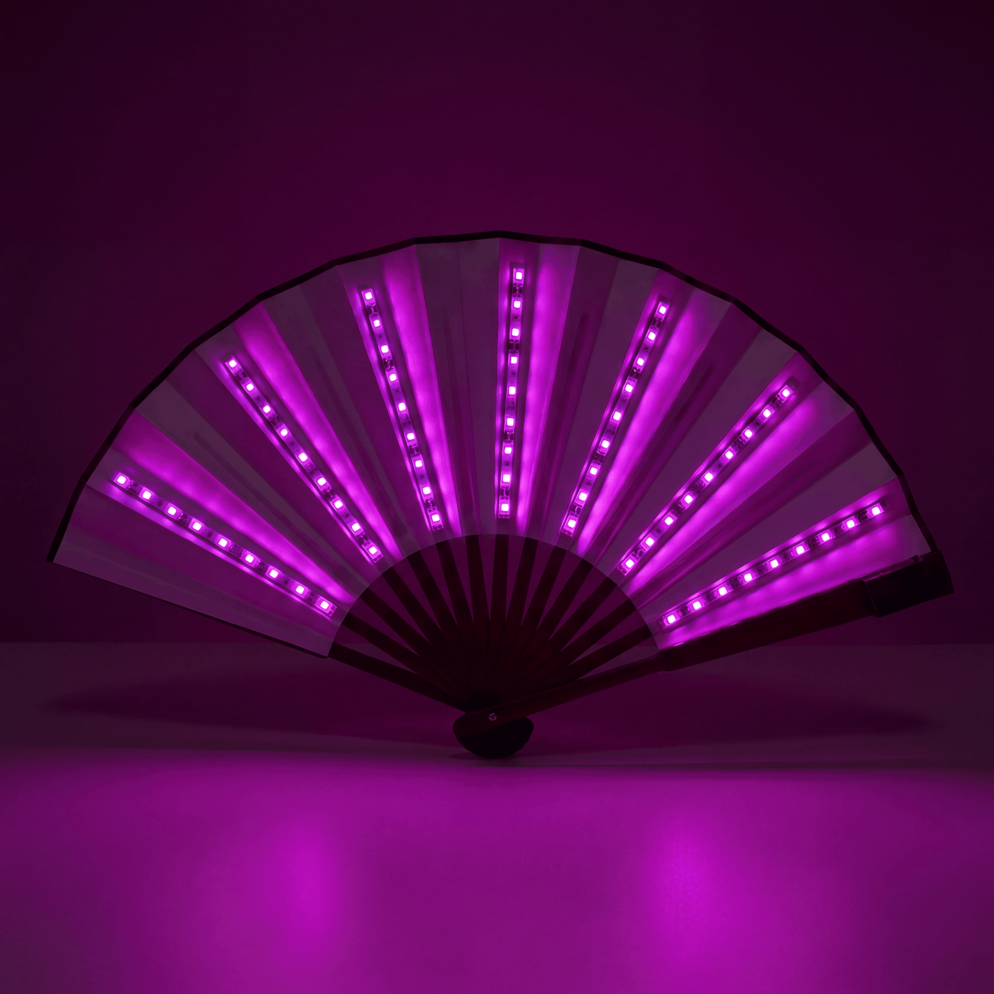 Lightweight Single Color LED Rave Fan - Rave Essentials Co.