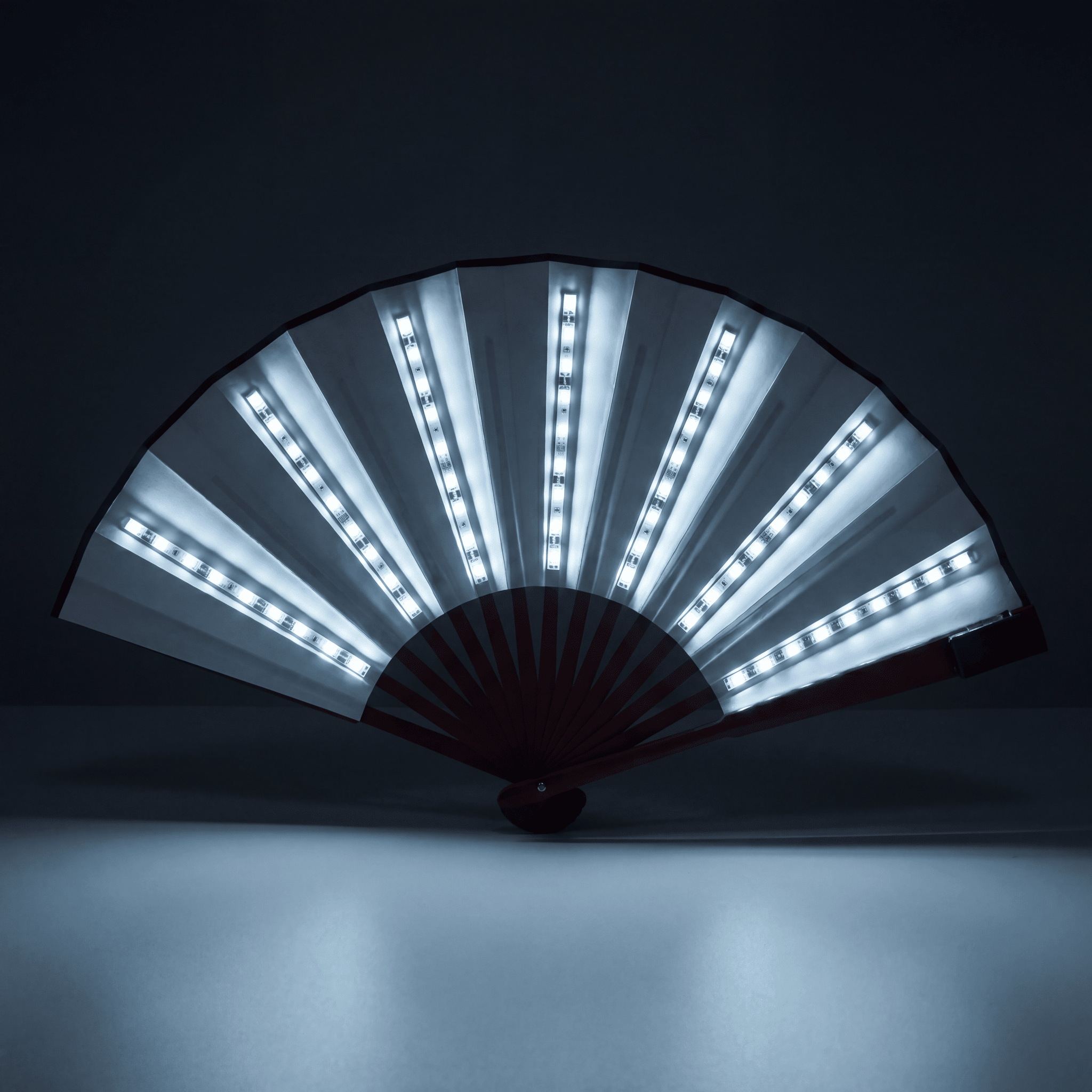 Lightweight Single Color LED Rave Fan - Rave Essentials Co.