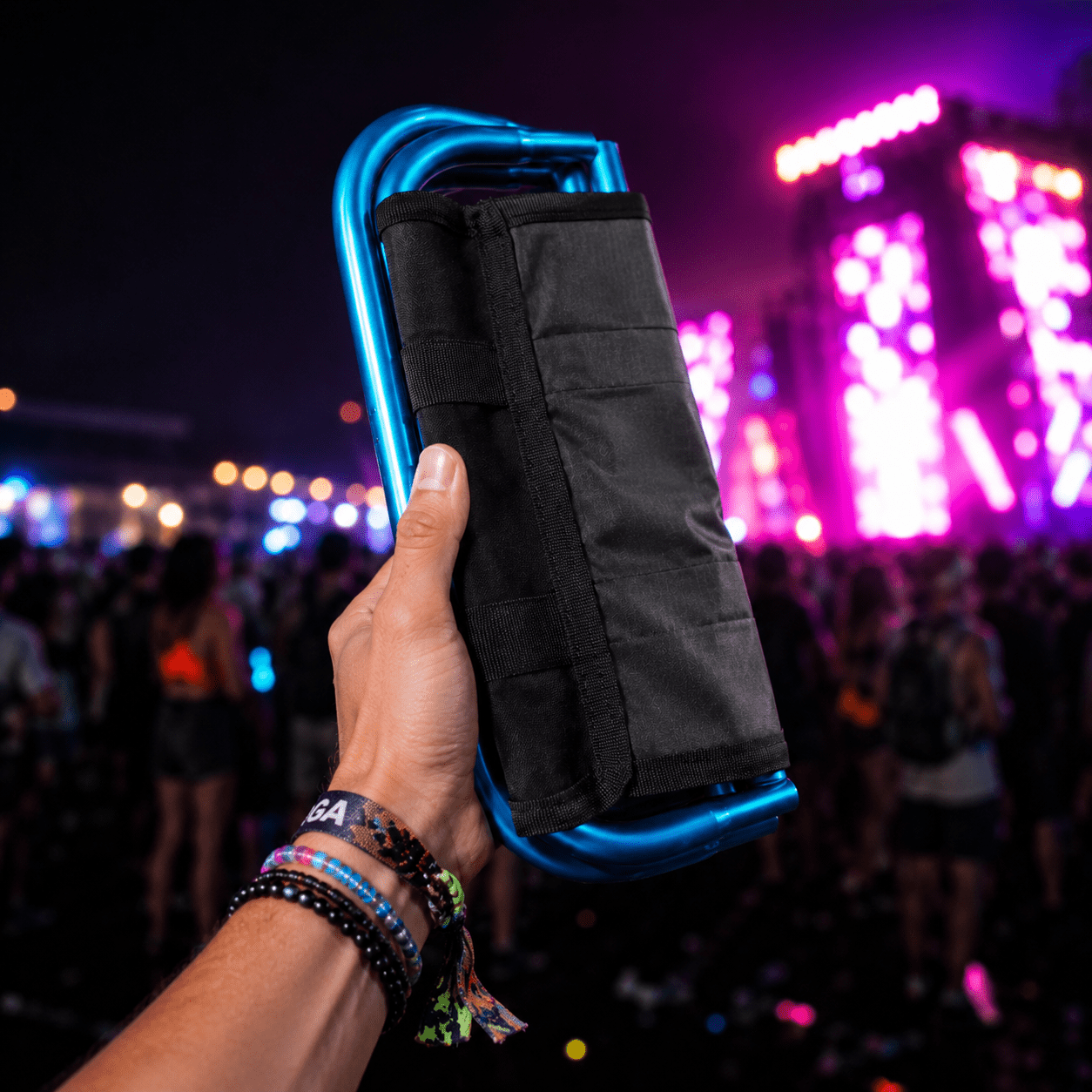 Pocket Portable Folding Rest Chair - Rave Essentials Co.