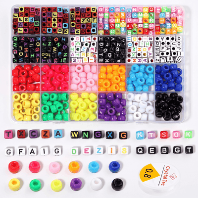 1000pc Kandi Bracelet Making Kit - Rave Essentials Co.