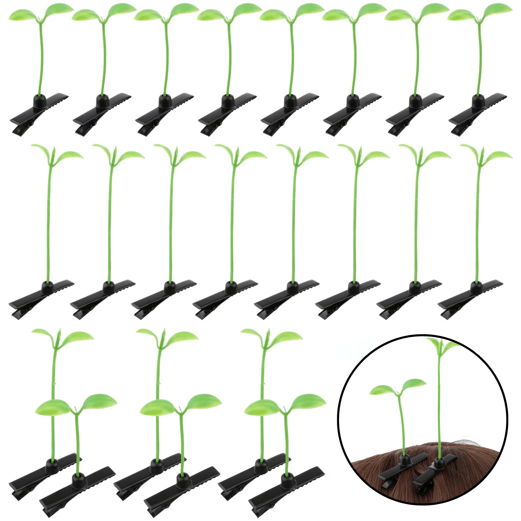 50pc Mega Pack Sprout Hair Clips - Rave Essentials Co.