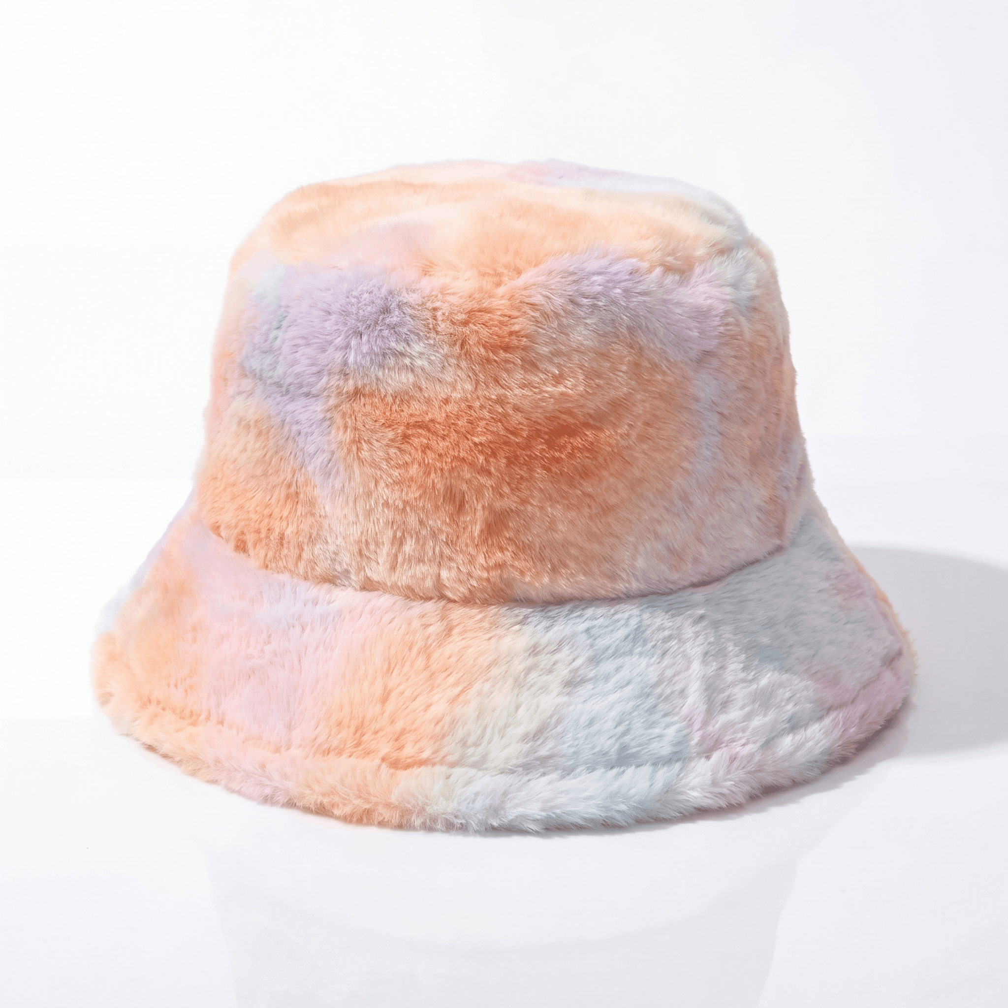 Adjustable Fluffy Tie Dye Bucket Hat - Rave Essentials Co.