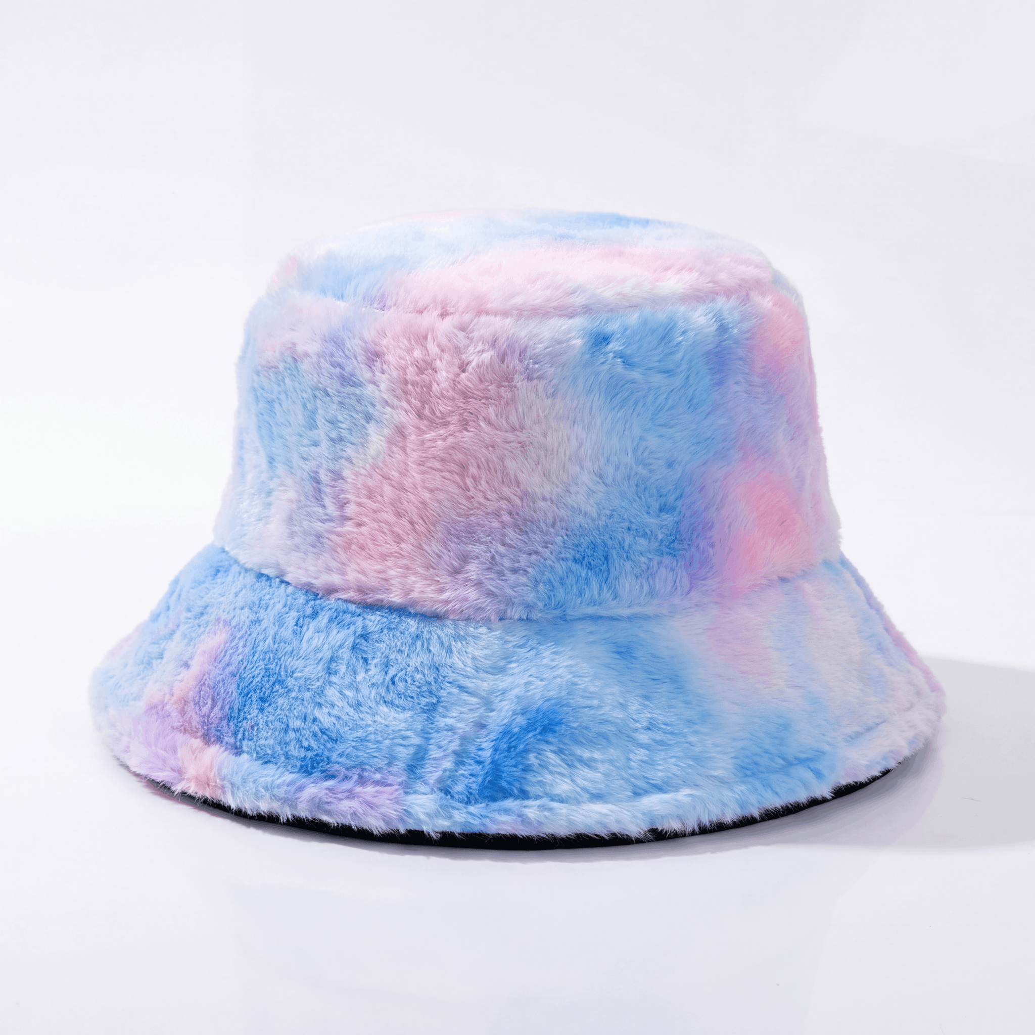 Adjustable Fluffy Tie Dye Bucket Hat - Rave Essentials Co.