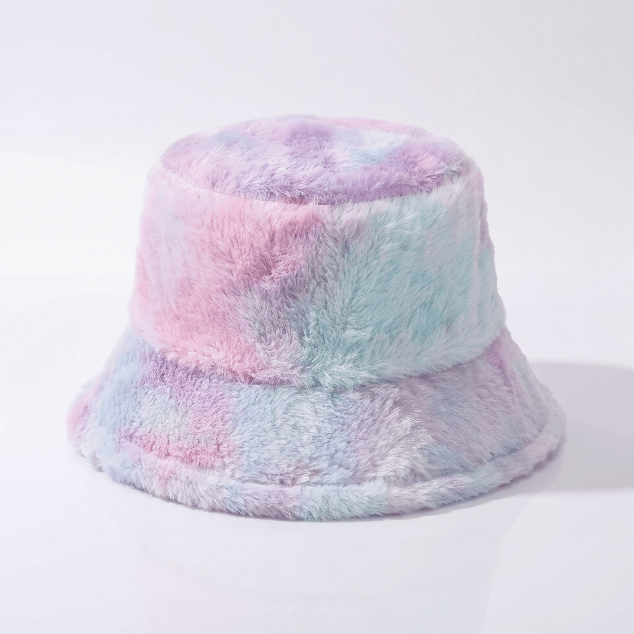 Adjustable Fluffy Tie Dye Bucket Hat - Rave Essentials Co.