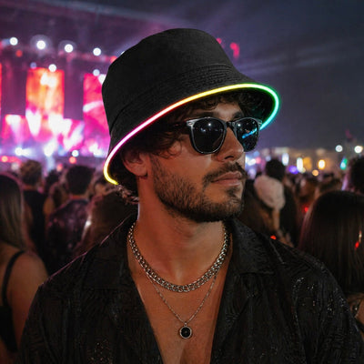 Brim LED Glow Color Changing Bucket Hat - Rave Essentials Co.