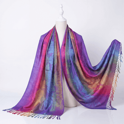 Classic Colorful Pashmina - Rave Essentials Co.