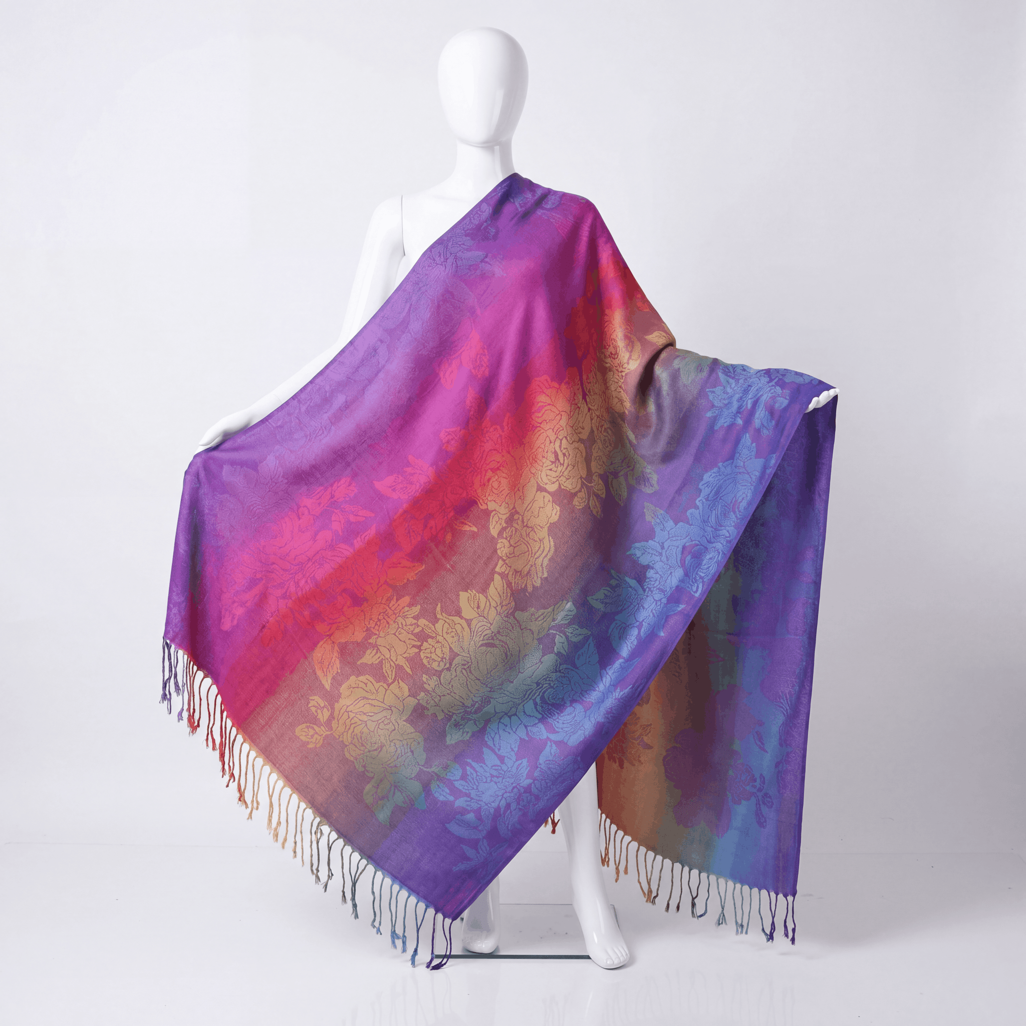 Classic Colorful Pashmina - Rave Essentials Co.