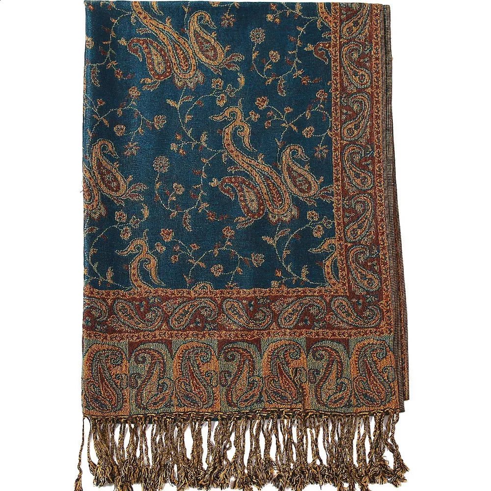 Deluxe Lightweight Paisley Pashmina - Rave Essentials Co.
