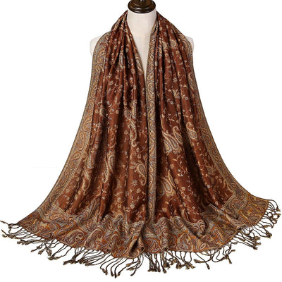 Deluxe Lightweight Paisley Pashmina - Rave Essentials Co.