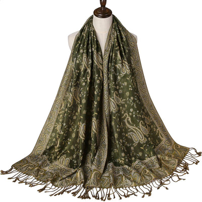 Deluxe Lightweight Paisley Pashmina - Rave Essentials Co.