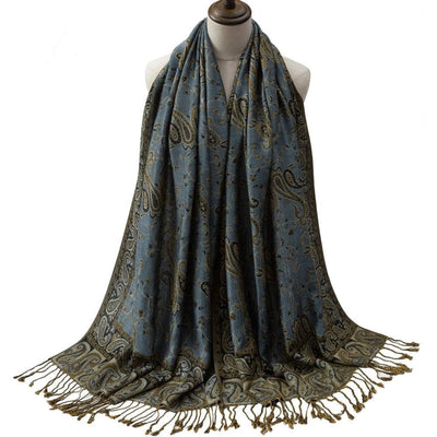 Deluxe Lightweight Paisley Pashmina - Rave Essentials Co.