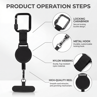 Essential Anti - Theft Phone Tether - Rave Essentials Co.
