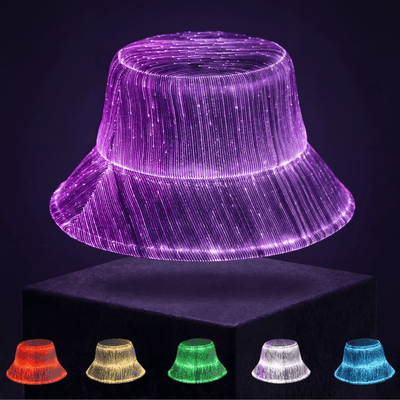 Full Color Changing LED Bucket Hat - Rave Essentials Co.