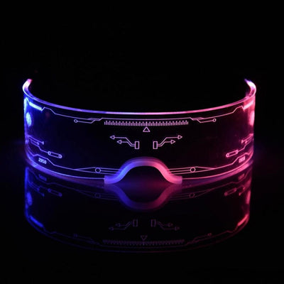 Futuristic LED Visor Glasses - Rave Essentials Co.