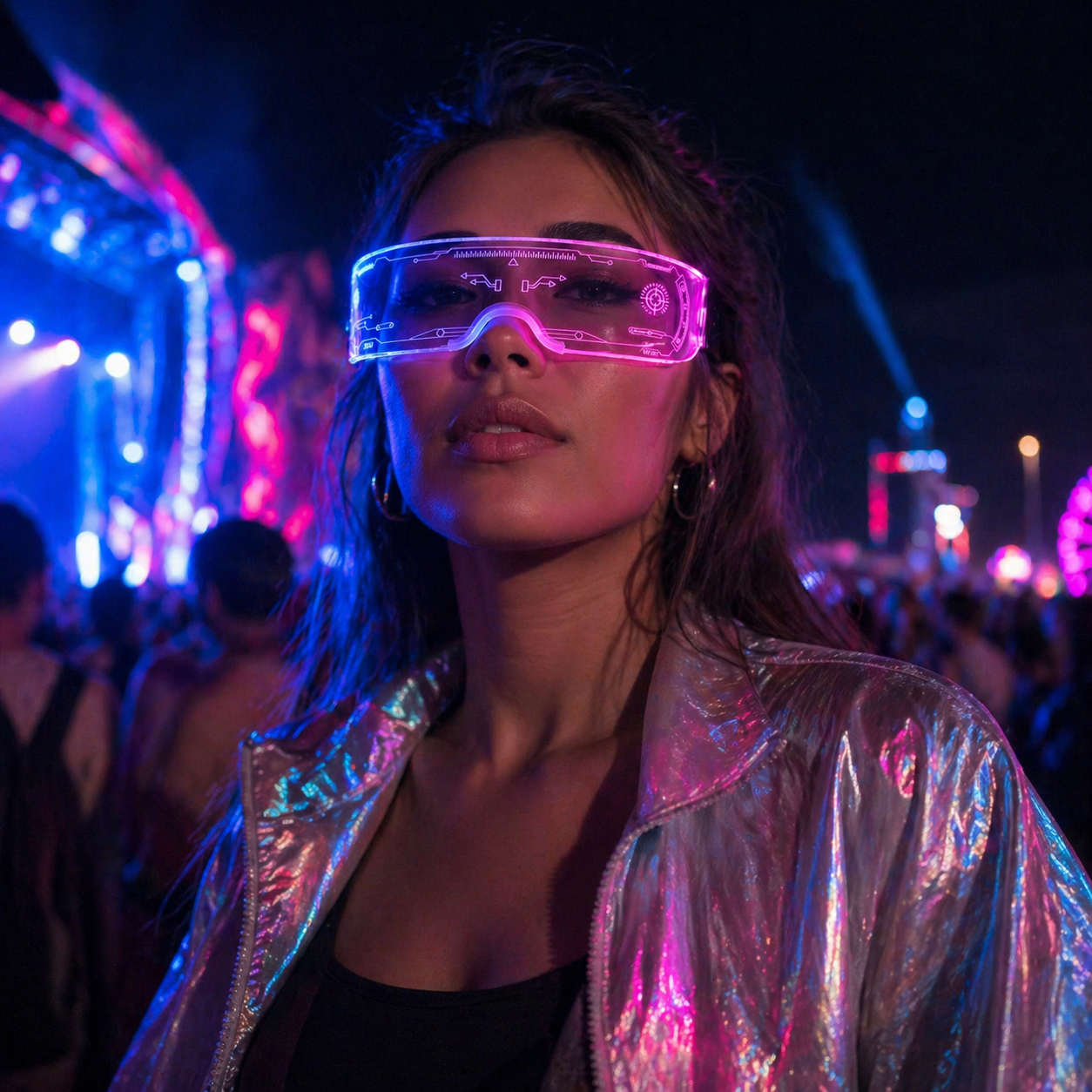 Futuristic LED Visor Glasses - Rave Essentials Co.