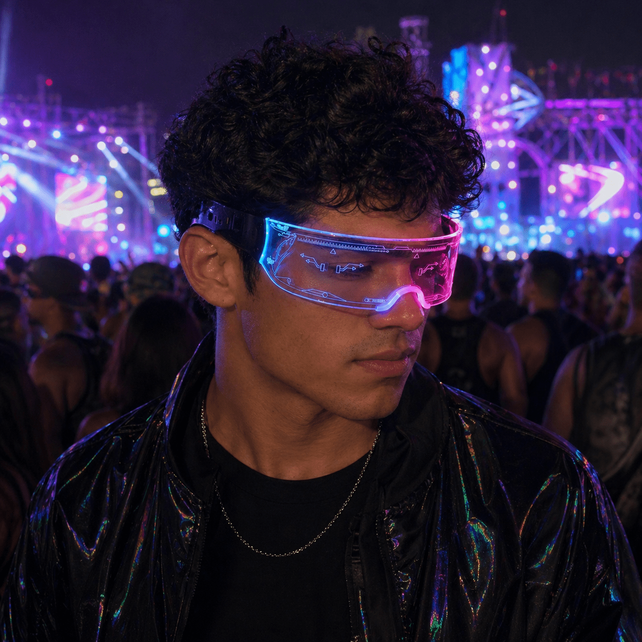 Futuristic LED Visor Glasses - Rave Essentials Co.