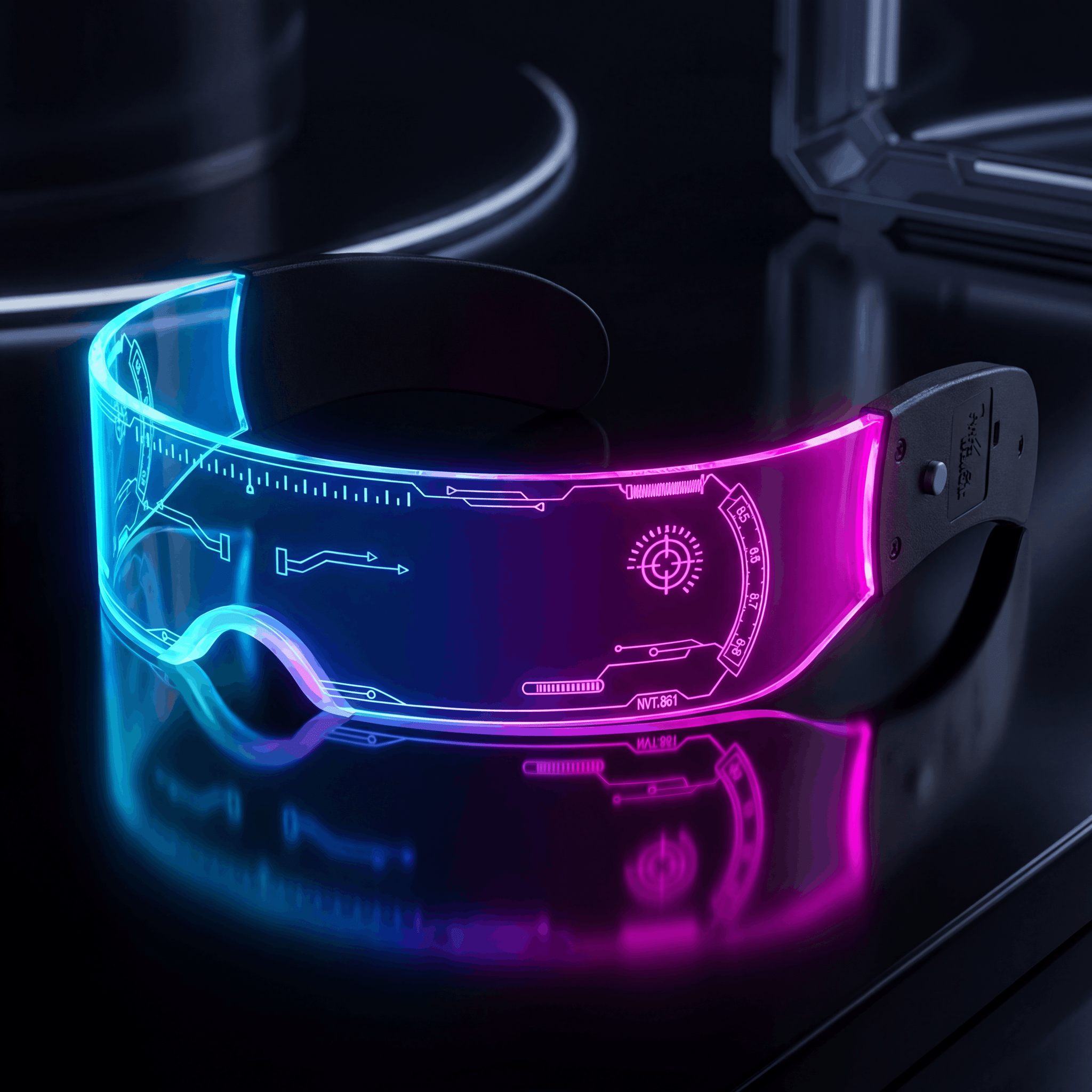 Futuristic LED Visor Glasses - Rave Essentials Co.