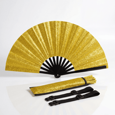 Glitter Rave Folding Fan & Holster - Rave Essentials Co.