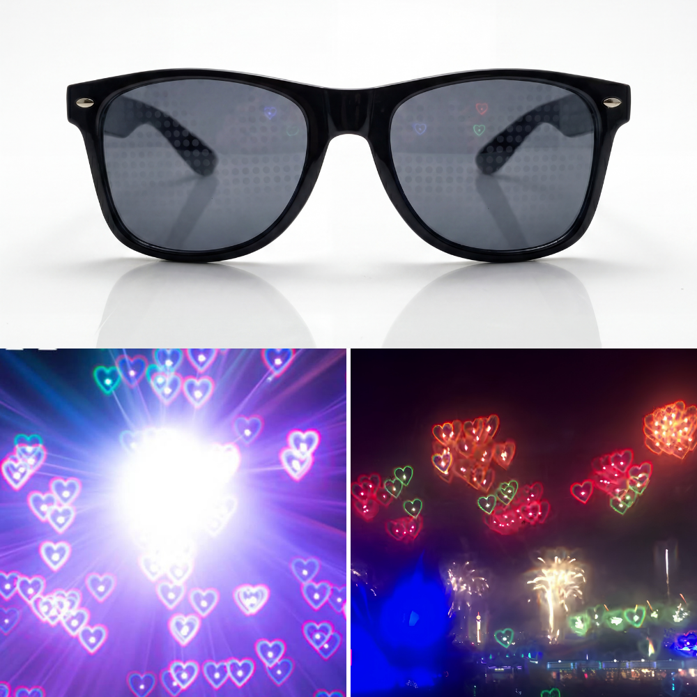 Heart FX Diffraction Sunglasses - Rave Essentials Co.