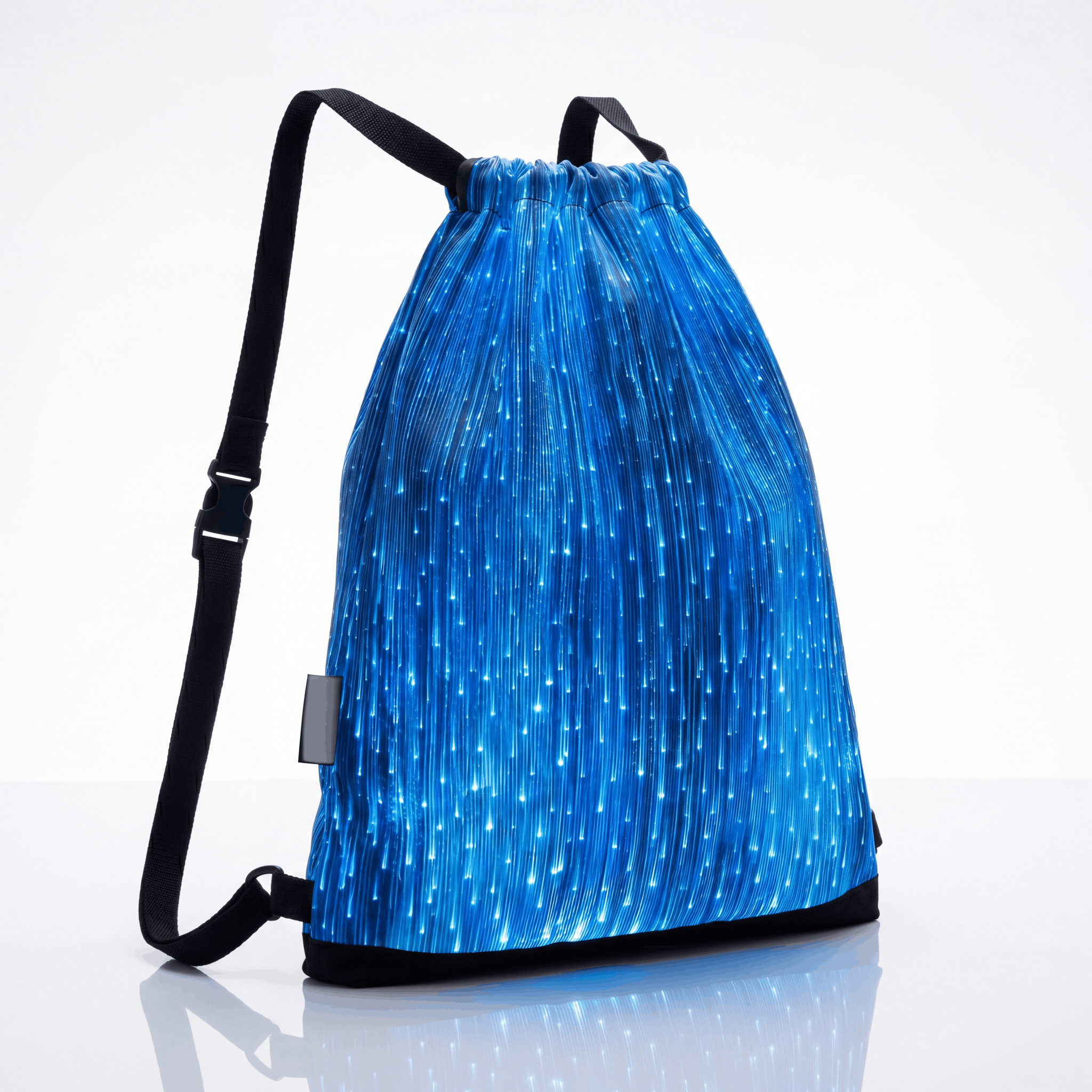 LED Fiber Optic Drawstring Bag - Rave Essentials Co.