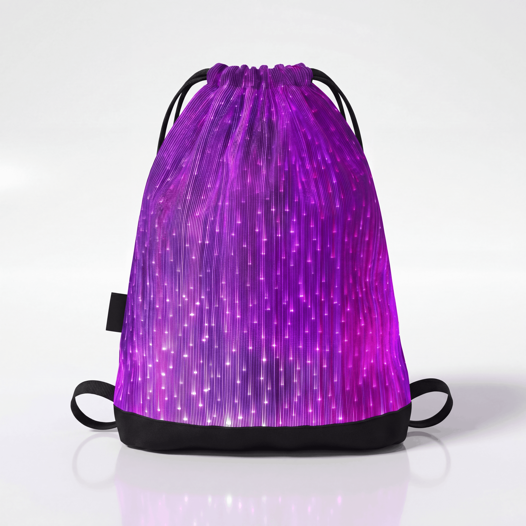 LED Fiber Optic Drawstring Bag - Rave Essentials Co.
