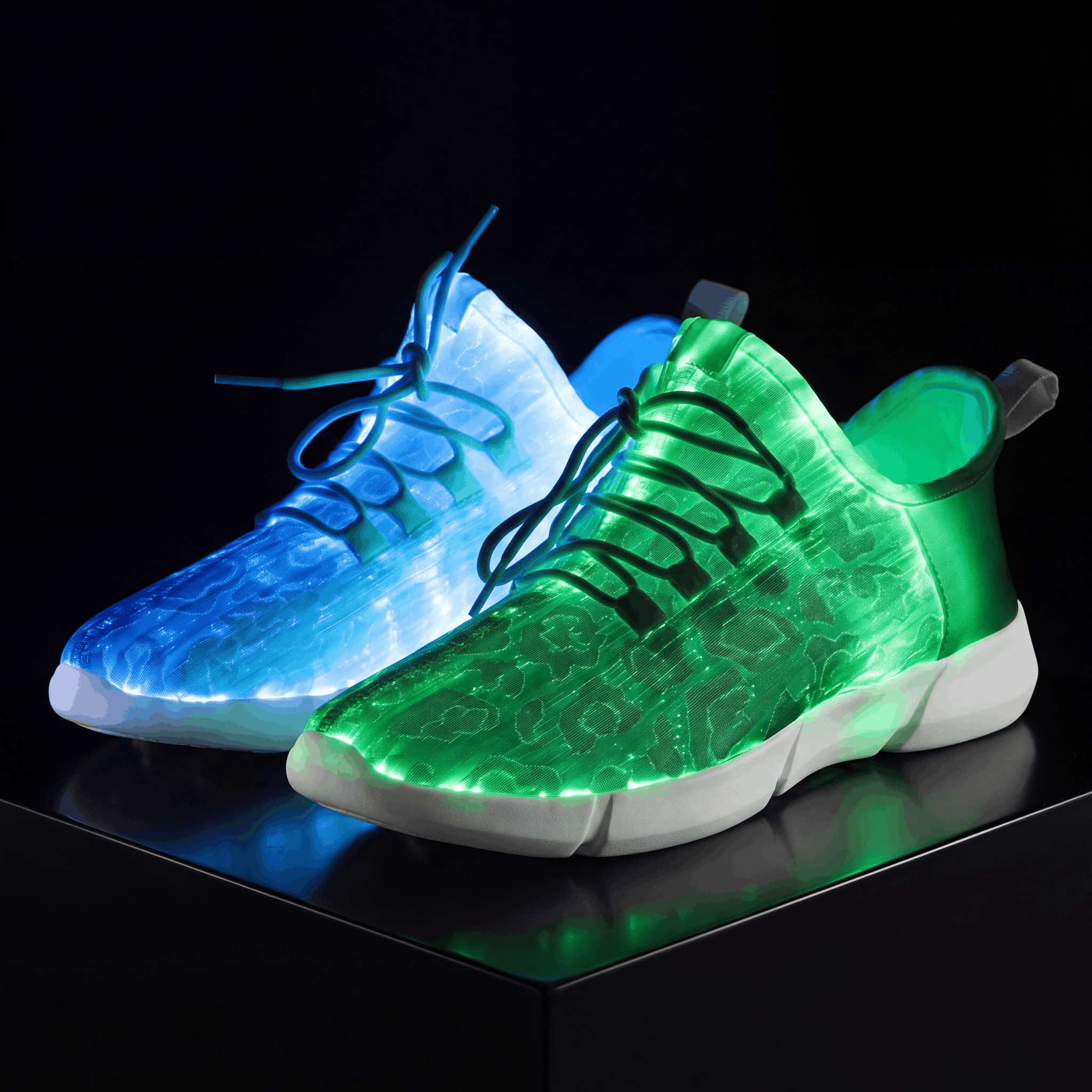 LED Fiber Optic Rave Shoes - Rave Essentials Co.