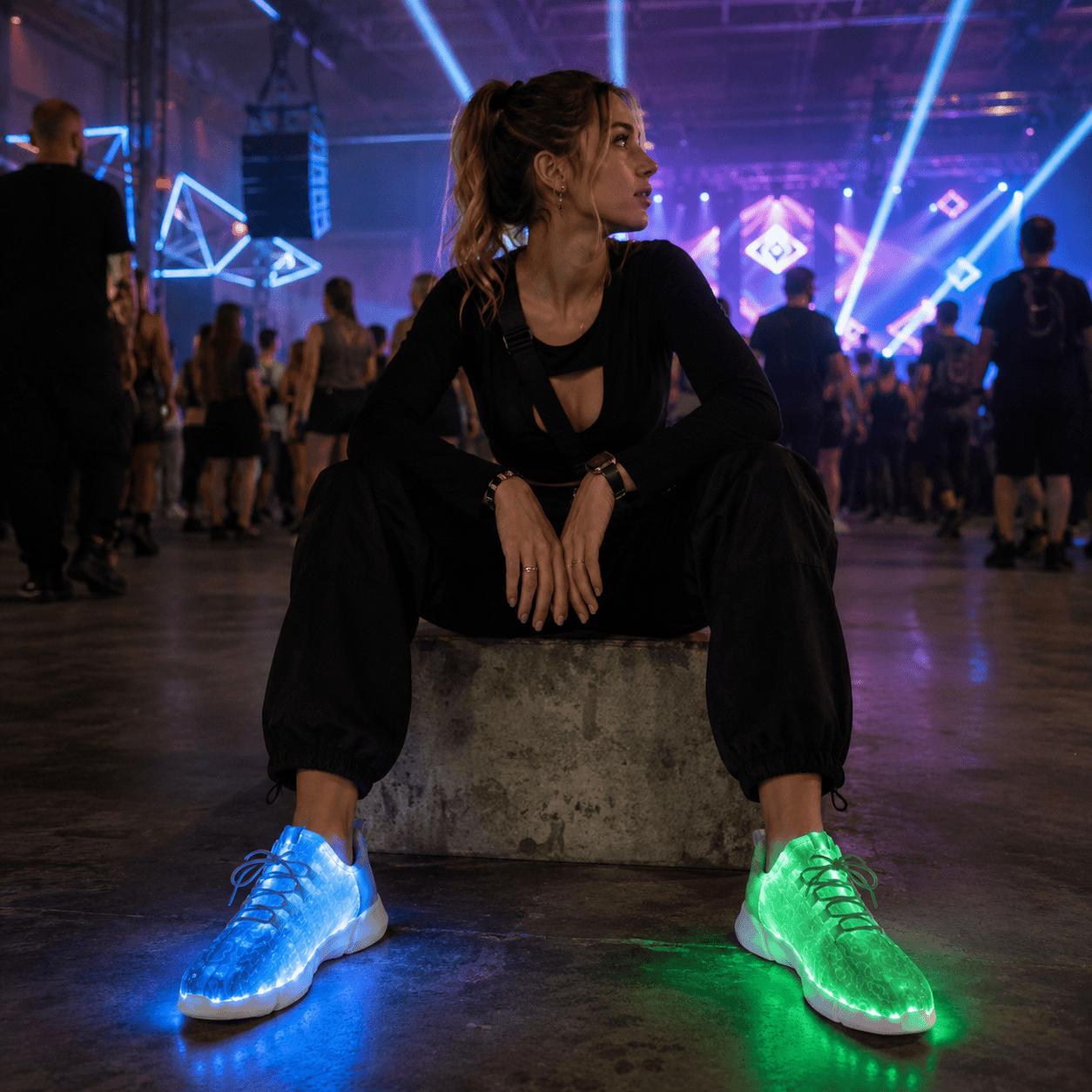 LED Fiber Optic Rave Shoes - Rave Essentials Co.