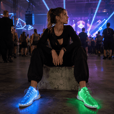 LED Fiber Optic Rave Shoes - Rave Essentials Co.