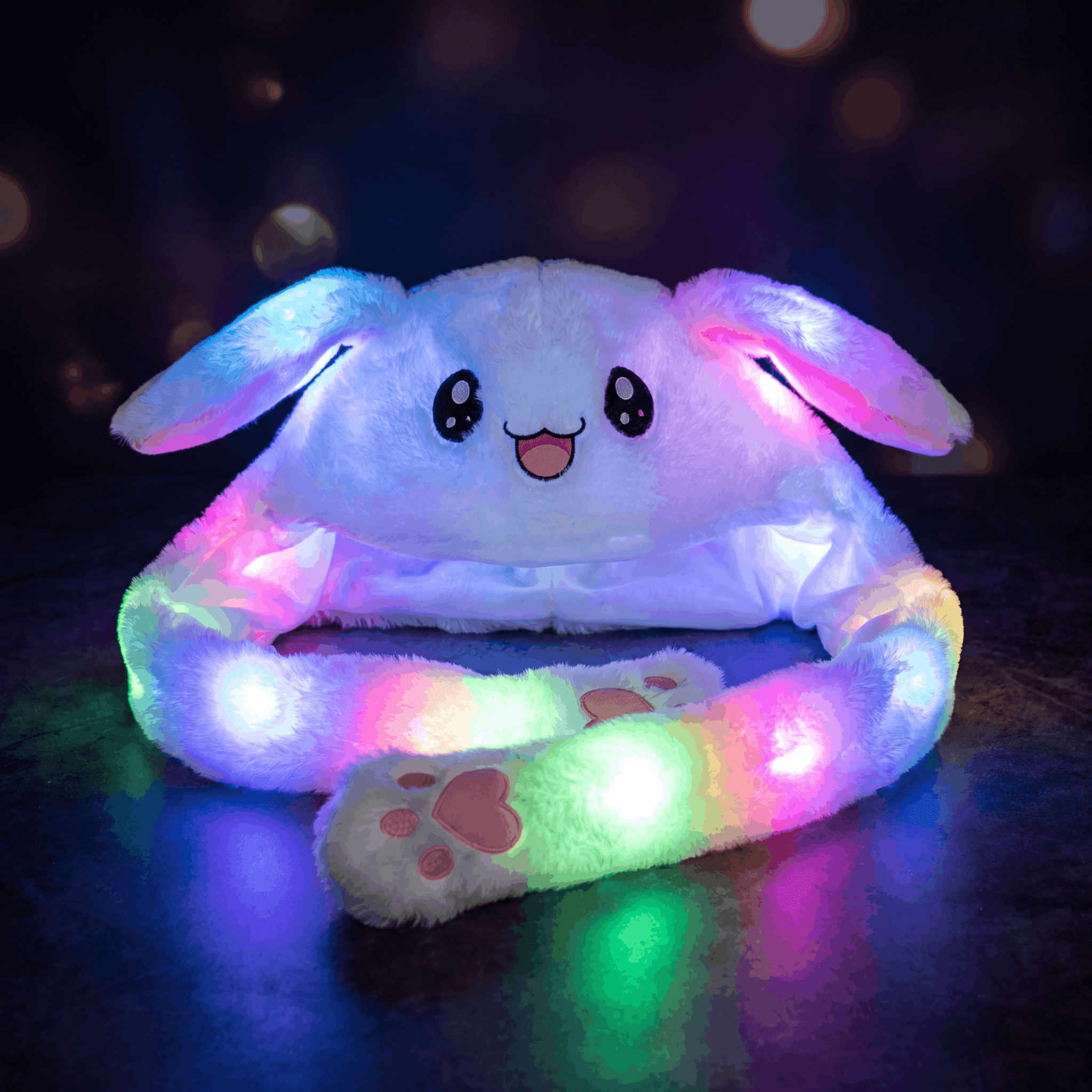 LED Flapping Animal Hat - Moving & Raisable Ears - Rave Essentials Co.