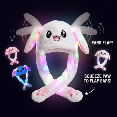 LED Flapping Animal Hat - Moving & Raisable Ears - Rave Essentials Co.