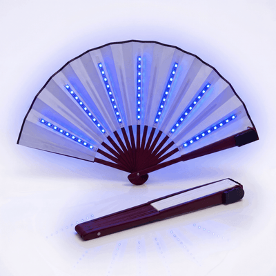 Lightweight Single Color LED Rave Fan - Rave Essentials Co.