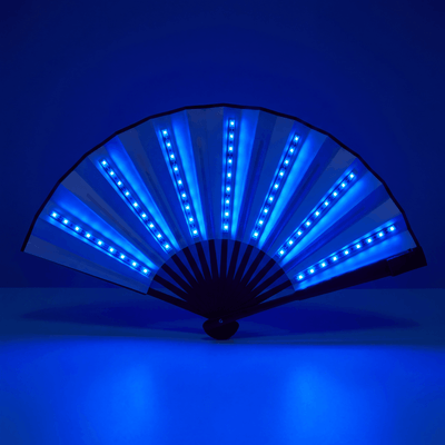 Lightweight Single Color LED Rave Fan - Rave Essentials Co.