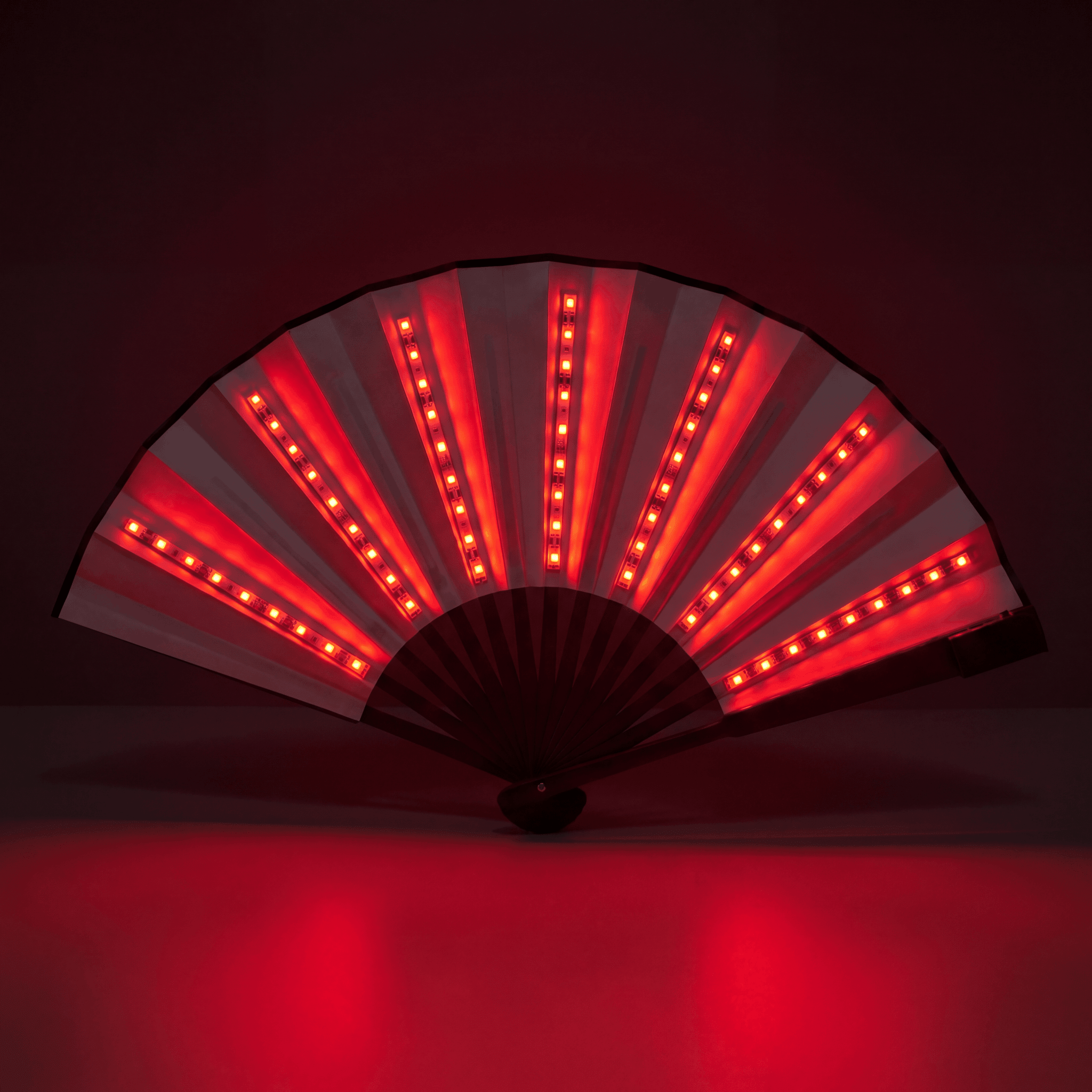 Lightweight Single Color LED Rave Fan - Rave Essentials Co.