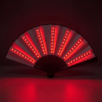 Lightweight Single Color LED Rave Fan - Rave Essentials Co.
