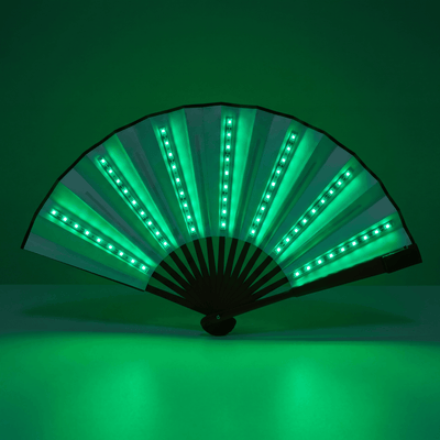 Lightweight Single Color LED Rave Fan - Rave Essentials Co.