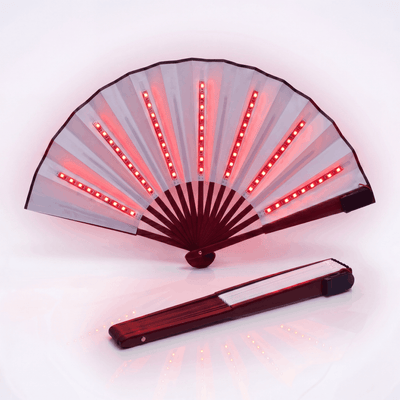 Lightweight Single Color LED Rave Fan - Rave Essentials Co.