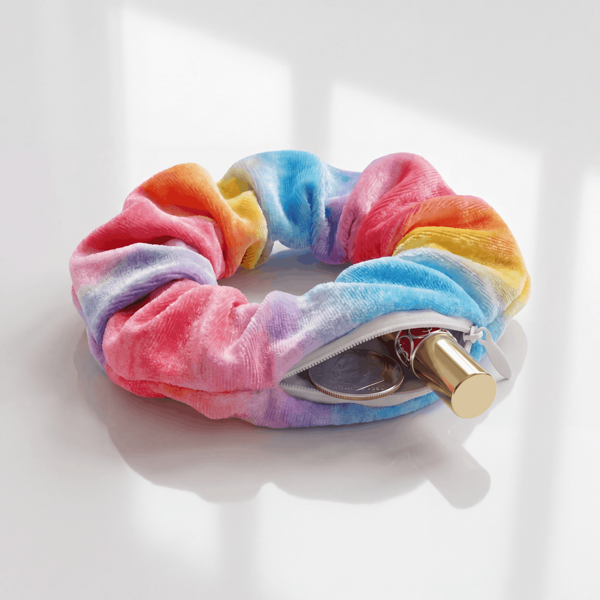 Secret Stash Compartment Scrunchies (3 Pack) - Rave Essentials Co.