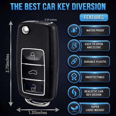 Secret Stash Disguised Car Key - Rave Essentials Co.